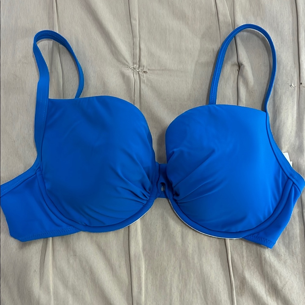Profile By Gottex Vibrant Blue Bikini Top